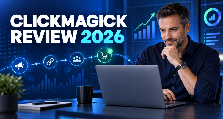 Digital marketer reviewing link tracking, campaign attribution and conversion analytics on a laptop